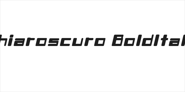 Chiaroscuro-BoldItalic Logo