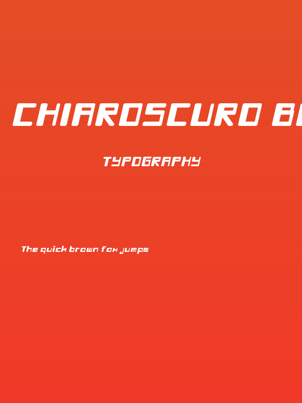 Chiaroscuro-BoldItalic Poster