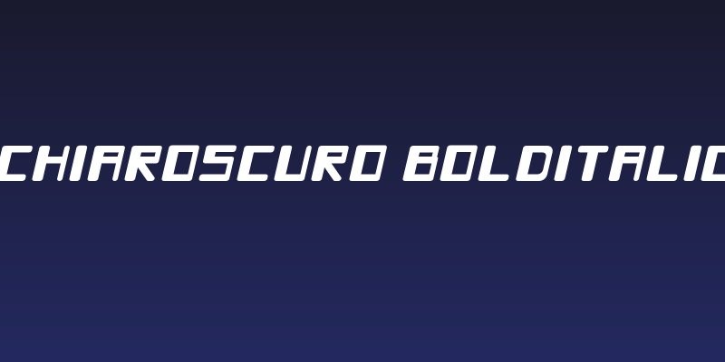 Chiaroscuro-BoldItalic Social Header