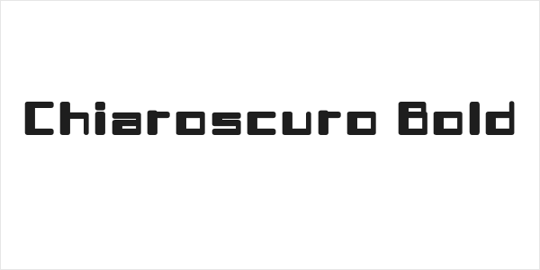 Chiaroscuro-Bold Logo