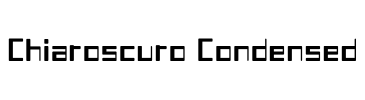 Chiaroscuro-Condensed フォント