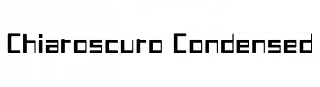 Chiaroscuro-Condensed  les polices de caractères gratuit tlcharger