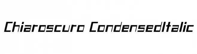 Chiaroscuro-CondensedItalic  les polices de caractères gratuit tlcharger