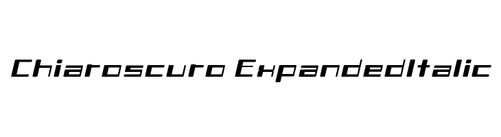 Chiaroscuro-ExpandedItalic  font caratteri gratis