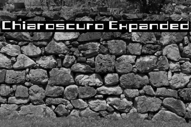 Chiaroscuro-Expanded خط examples