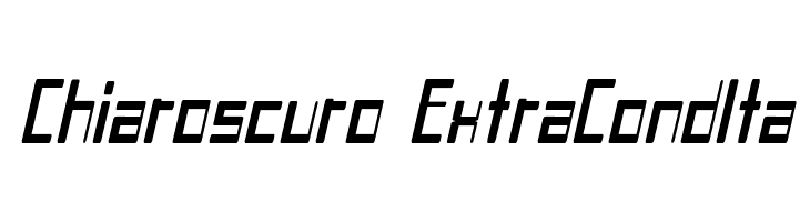 Chiaroscuro-ExtraCondIta  les polices de caractères gratuit tlcharger