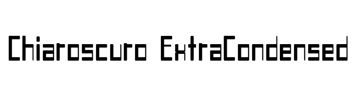Chiaroscuro-ExtraCondensed  免费字体下载