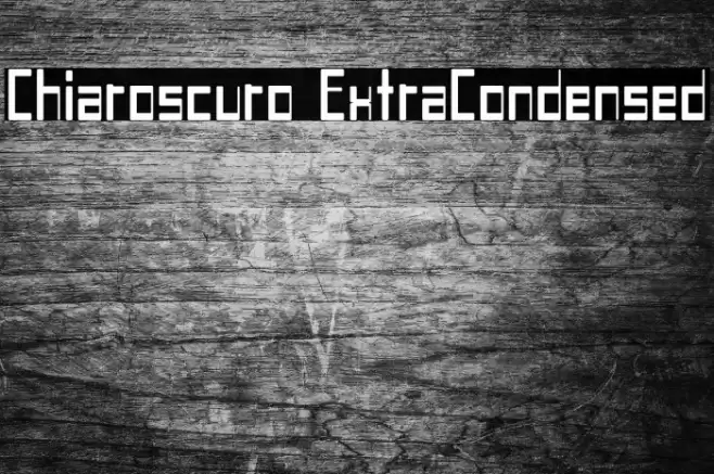 Chiaroscuro-ExtraCondensed Fuentes examples