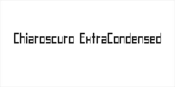Chiaroscuro-ExtraCondensed Logo
