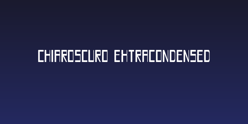 Chiaroscuro-ExtraCondensed Social Header