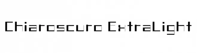 Chiaroscuro-ExtraLight  Frei Schriftart Herunterladen