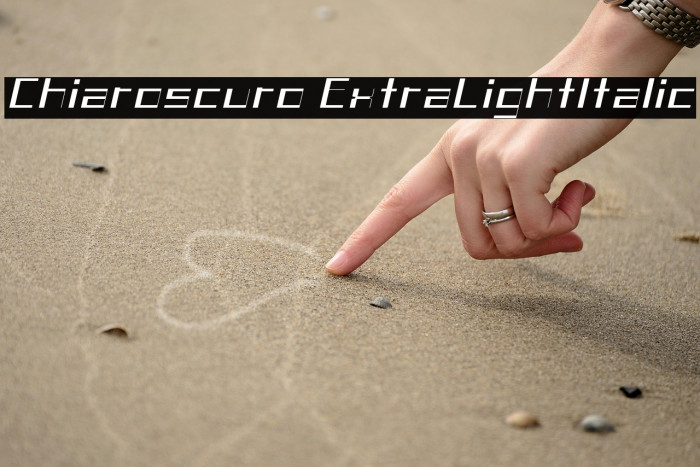 Chiaroscuro-ExtraLightItalic Example 1