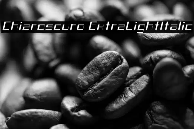 Chiaroscuro-ExtraLightItalic Font examples