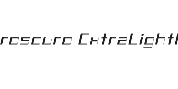 Chiaroscuro-ExtraLightItalic Logo
