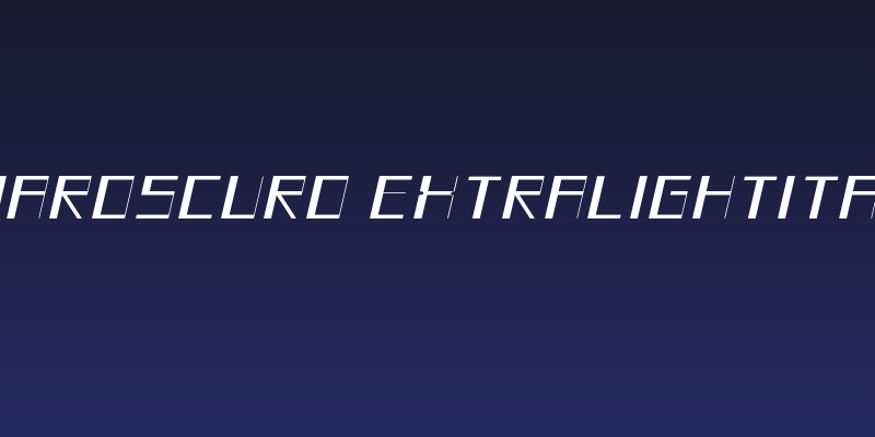 Chiaroscuro-ExtraLightItalic Social Header