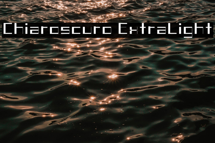 Chiaroscuro-ExtraLight Example 1