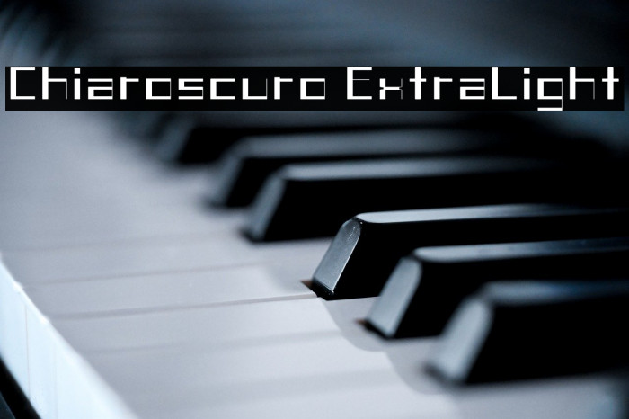 Chiaroscuro-ExtraLight Example 2