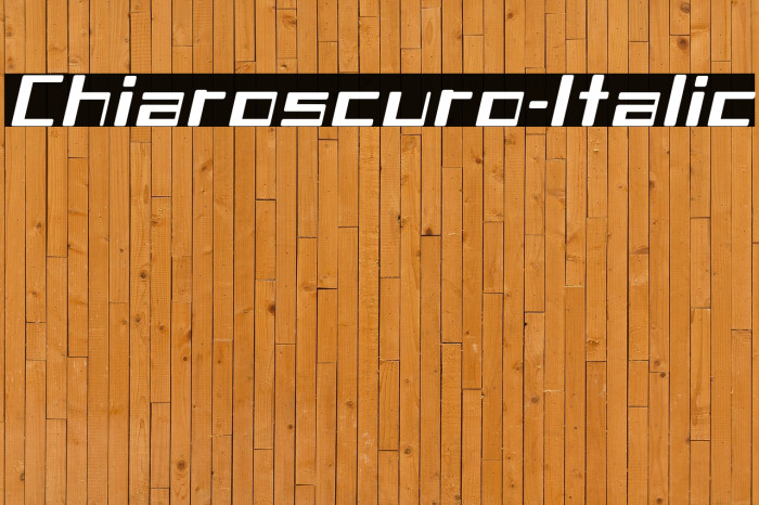 Chiaroscuro-Italic Example 2