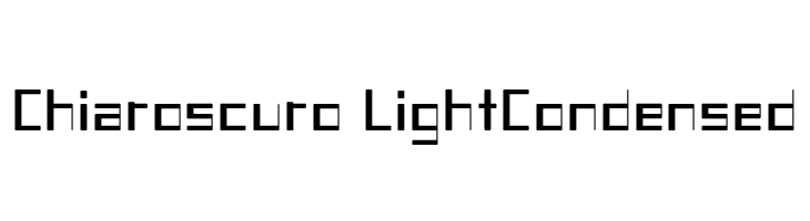 Chiaroscuro-LightCondensed フォント