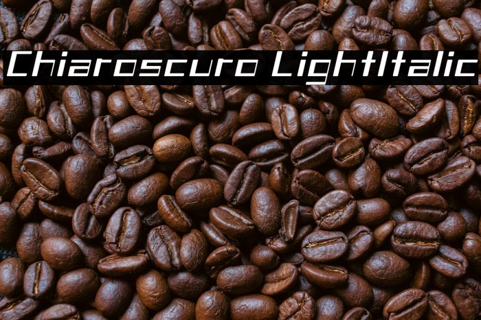 Chiaroscuro-LightItalic Example 1