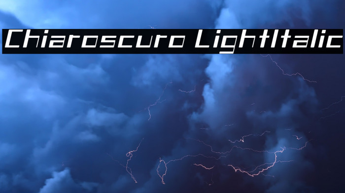 Chiaroscuro-LightItalic Example 2