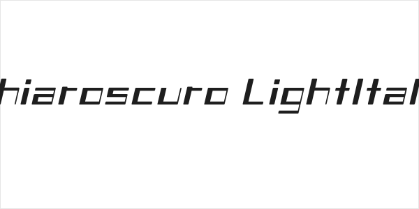 Chiaroscuro-LightItalic Logo