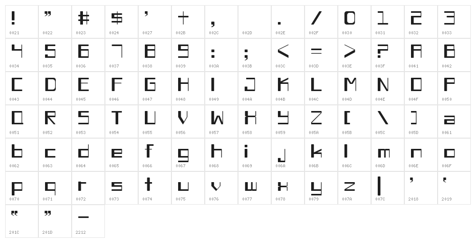 Chiaroscuro-Light Character Map