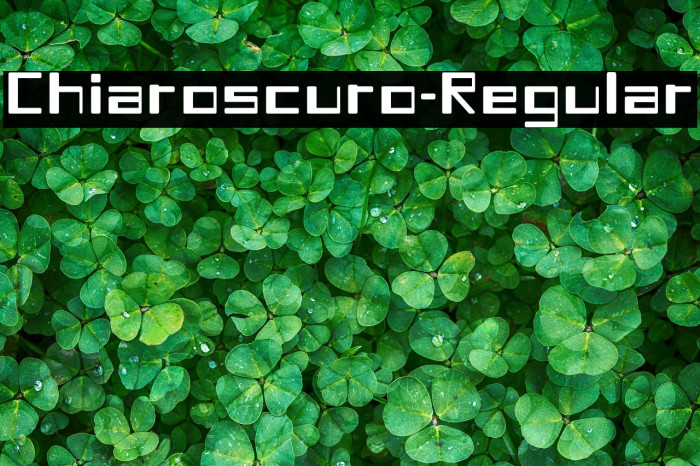 Chiaroscuro-Regular Example 1