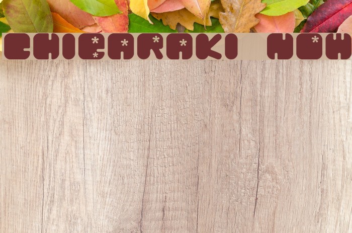 Chibaraki Now Font examples