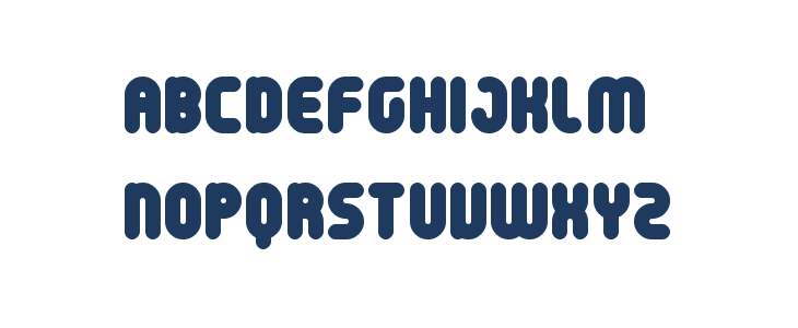 Chibi Metro Lines Regular Uppercase