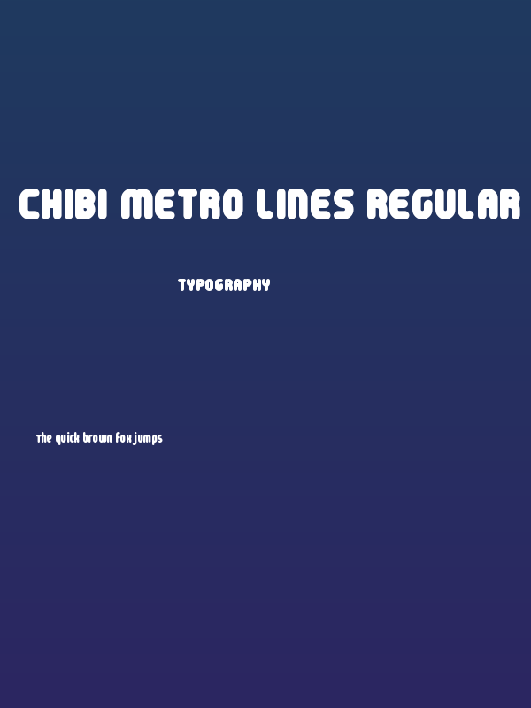 Chibi Metro Lines Regular Poster