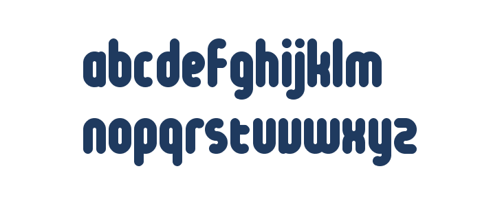 Chibi Metro Lines Regular Lowercase