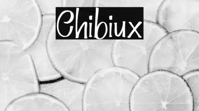 Chibiux Font examples