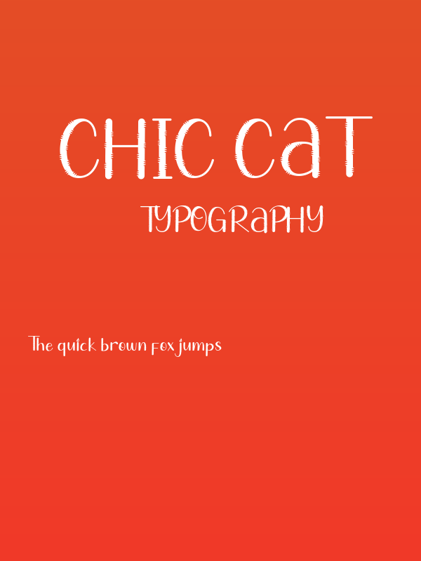 Chic Cat Poster