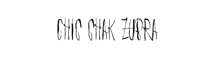 Chic chak zubra  Free Fonts Download