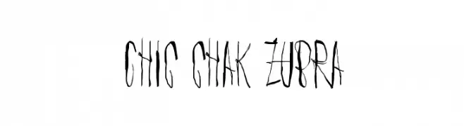 Chic chak zubra  baixar fontes gratis