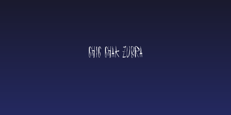 Chic chak zubra Social Header