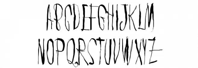 Chic chak zubra Schriftart Kleinbuchstaben