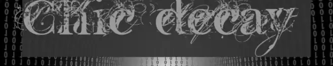 Chic decay Шрифта examples