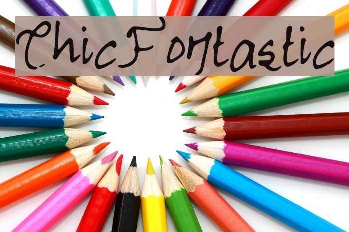 ChicFontastic Font examples
