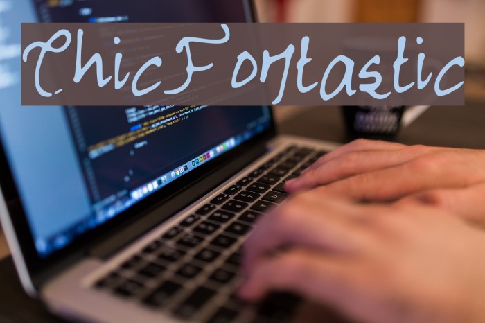 ChicFontastic Font examples