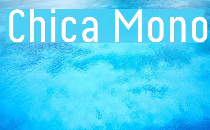 Chica Mono Font examples