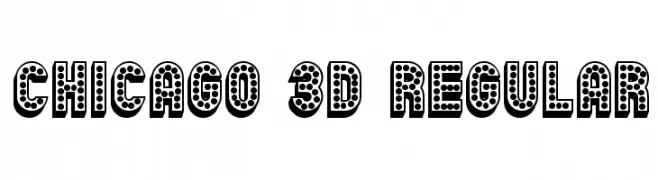Chicago 3D Regular  Frei Schriftart Herunterladen