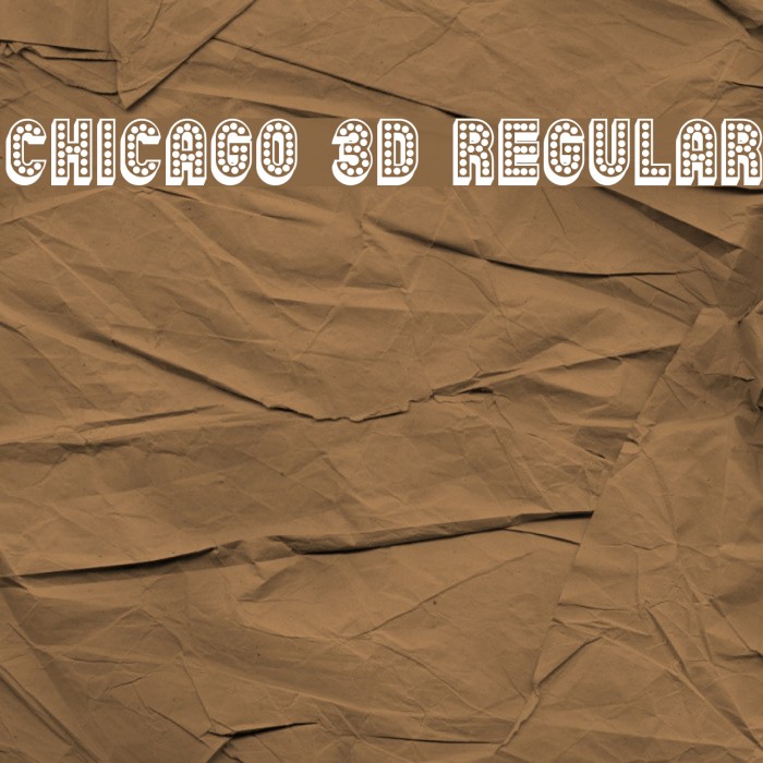 Chicago 3D Regular Font examples