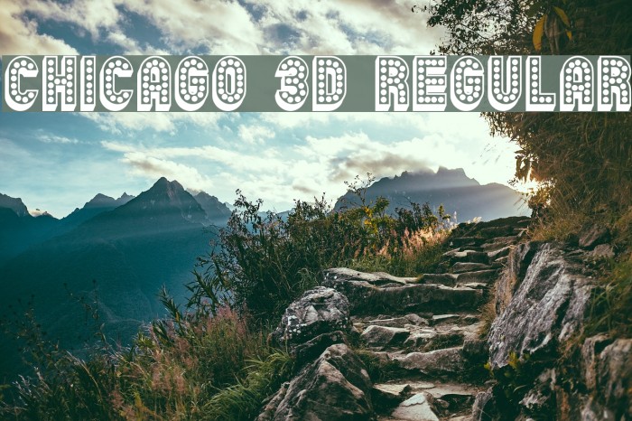 Chicago 3D Regular Font examples