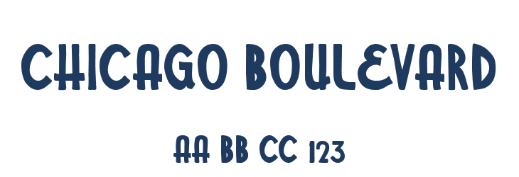 Chicago Boulevard Font Preview