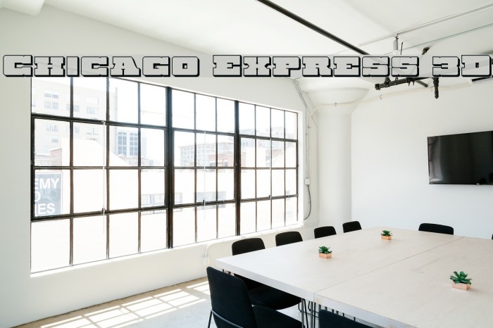 Chicago Express 3D Font examples
