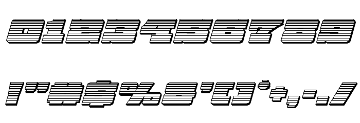 Chicago Express Chrome Italic Font OTHER CHARS