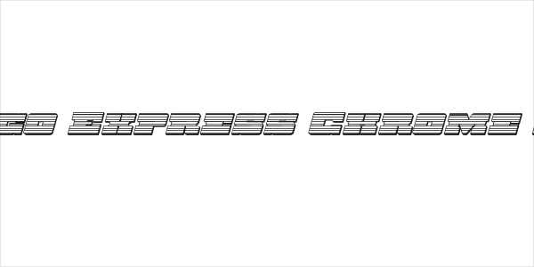 Chicago Express Chrome Italic Logo