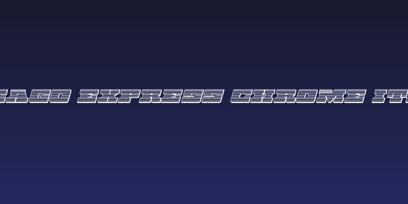 Chicago Express Chrome Italic Social Header